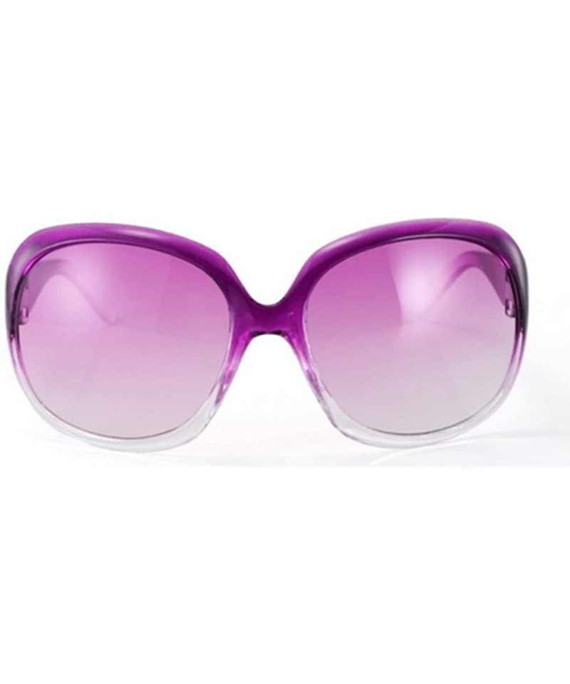 Goggle Fashion Women's Sunglasses Retro Vintage Big Frame Goggles Shades Eyeglass - Purple - CS12N7WXNOE $8.35