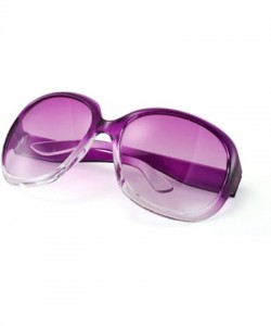 Goggle Fashion Women's Sunglasses Retro Vintage Big Frame Goggles Shades Eyeglass - Purple - CS12N7WXNOE $8.35