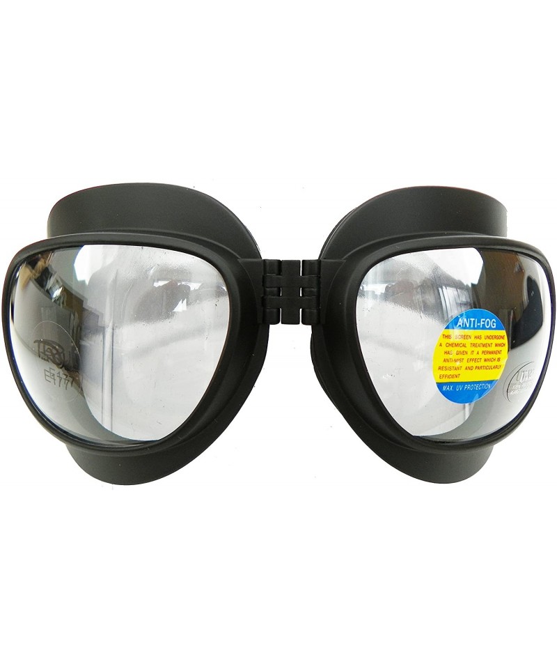 Wrap Wrap Around Folding Goggles (Black/Clear) - CU185QM6Z8W $26.37
