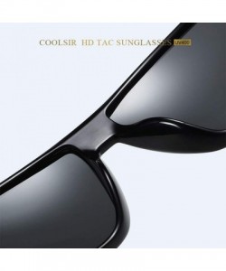 Oval Sunglasses Polarized Antiglare Anti ultraviolet Travelling - Yellow - CH18WTSYY4U $18.26