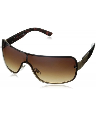 Shield Men's R1210 Shield Sunglasses - Gold - C711HJIWFF1 $89.16