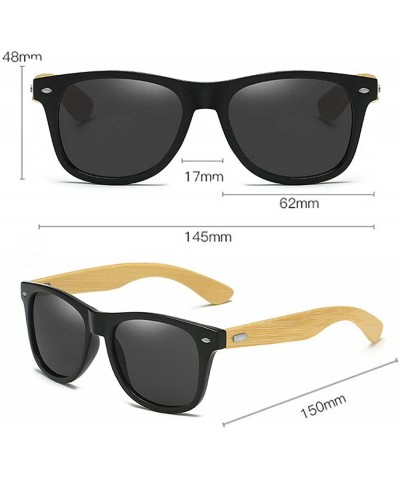 Square personality finished polarized sunglasses handmade - CR18YZZK458 $15.91