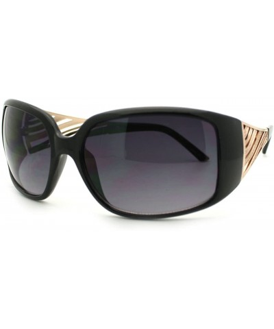 Rectangular Rectangular Thick Plastic Womens Designer Fashion Sunglasses - Tortoise - CG11YHV5ZV9 $12.38