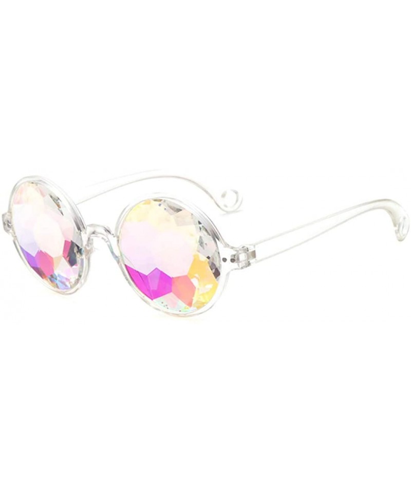 Goggle Festivals Kaleidoscope Glasses Rainbow Prism Sunglasses Goggles Party Shades Summer Eyewear - CL18TI6H5IH $29.34