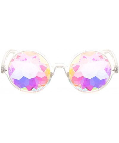 Goggle Festivals Kaleidoscope Glasses Rainbow Prism Sunglasses Goggles Party Shades Summer Eyewear - CL18TI6H5IH $29.34