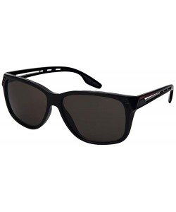 Oversized Classic Square Sunglasses for Women Men Tinted Sunlgasses 1409-SD - Black Frame/Grey Lens - CC18L937GZ0 $10.07