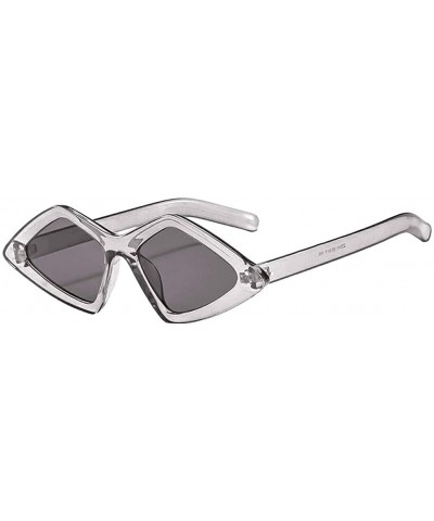 Square Lightweight Irregular Fashion Sunglasses Mirrored Polarized Women Retro UV 400 Protection Square Frame Eyewear - CT190...