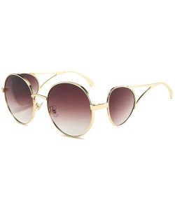 Round 2020 new punk round sunglasses women clear four lens glasses brand designer men goggles shades uv400 - C9198KCY3XL $18.15