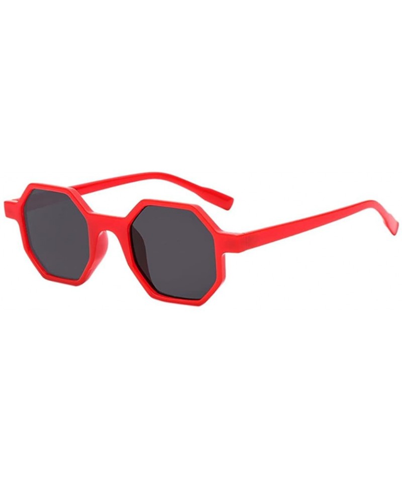 Sport Womens Sunglasses - Vintage Unisex Rhombic Shades Sun Glasses Plastic Frame - E - CK18DTSMZE7 $6.25