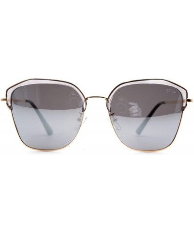 Butterfly p660 Butterfly Style Polarized - for Womens 100% UV PROTECTION - Grey-silvermirror - CA192TEA4YE $53.15