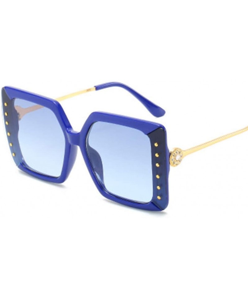 Sport Fashion Sunglasses Lady Diamond Large Box Sun Mirror - 5 - C9190OLUWX2 $68.78