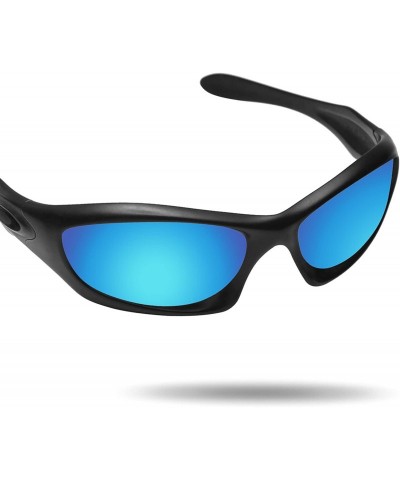 Rectangular Replacement Lenses Monster Dog Sunglasses - Various Colors - Ice Blue - Anti4s Mirror Polarized - CA187W2EQXS $14.17