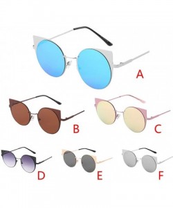 Square Polarized Sunglasses - Vintage Oversized Irregular Round Frame Brand Classic Sun Glasses - Brown - CK18ONOGMZX $8.41