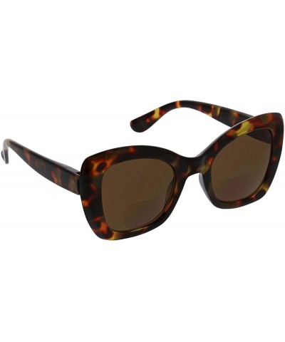 Cat Eye Women's Mariposa Bifocal Cat-Eye Reading Sunglasses - Tortoise - 49 mm + 1.5 - CH1964ASZWK $28.70