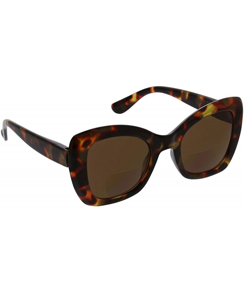 Cat Eye Women's Mariposa Bifocal Cat-Eye Reading Sunglasses - Tortoise - 49 mm + 1.5 - CH1964ASZWK $28.70