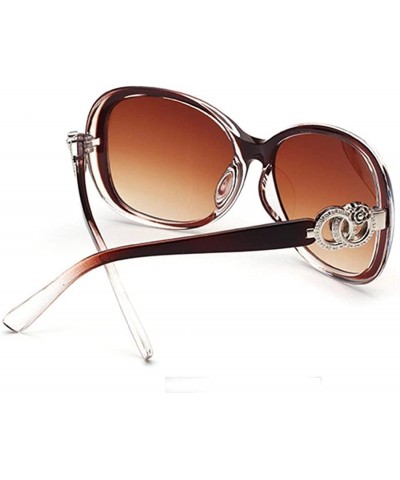 Goggle Fashion UV Protection Glasses Travel Goggles Outdoor Sunglasses - Brown - CF199GCNMEZ $18.51