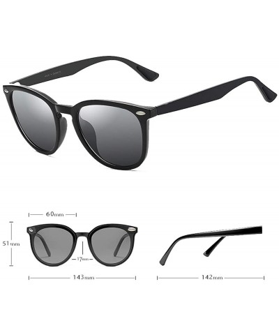 Oval Men/Women Photochromic Sunglasses Polarized for Unisex Aluminum Frame 100% UV 400 Protection - CM199S0NR0H $20.13