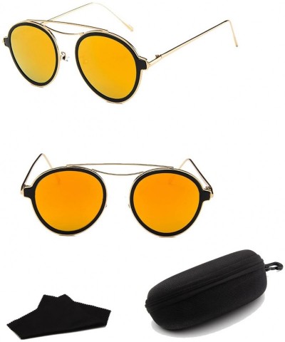 Round Rhythm Retro Sunglasses Drive Polarized Glasses Men Steampunk098 Sunglasses - White - CY18Z6CDGYI $66.88