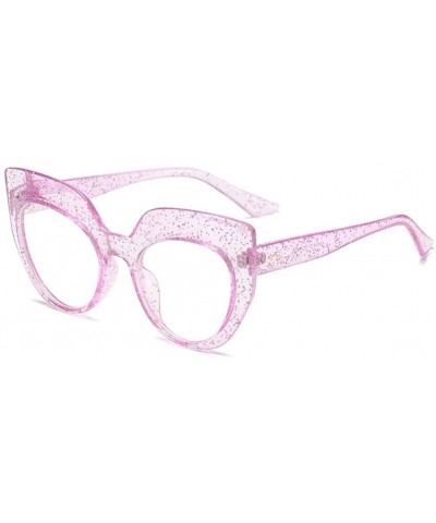 Cat Eye Women Cat Eye Sunglasses Luxury Brand Designer Vintage Sun Glasses Female Glasses Blue UV400 - C6 Pink Frame - C71903...