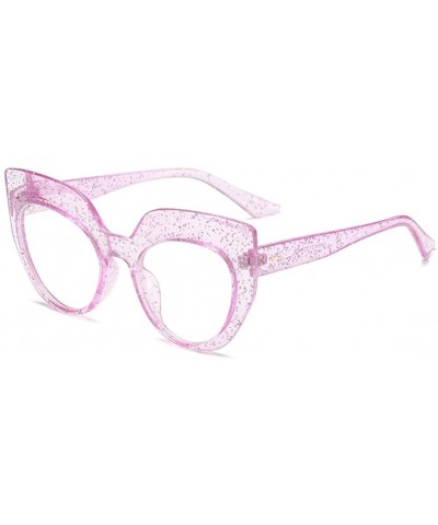 Cat Eye Women Cat Eye Sunglasses Luxury Brand Designer Vintage Sun Glasses Female Glasses Blue UV400 - C6 Pink Frame - C71903...
