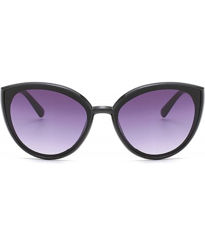 Oval Vintage Sunglasses for Men or Women PC AC UV 400 Protection Sunglasses - Black Gray a - C418SZUD95H $28.93