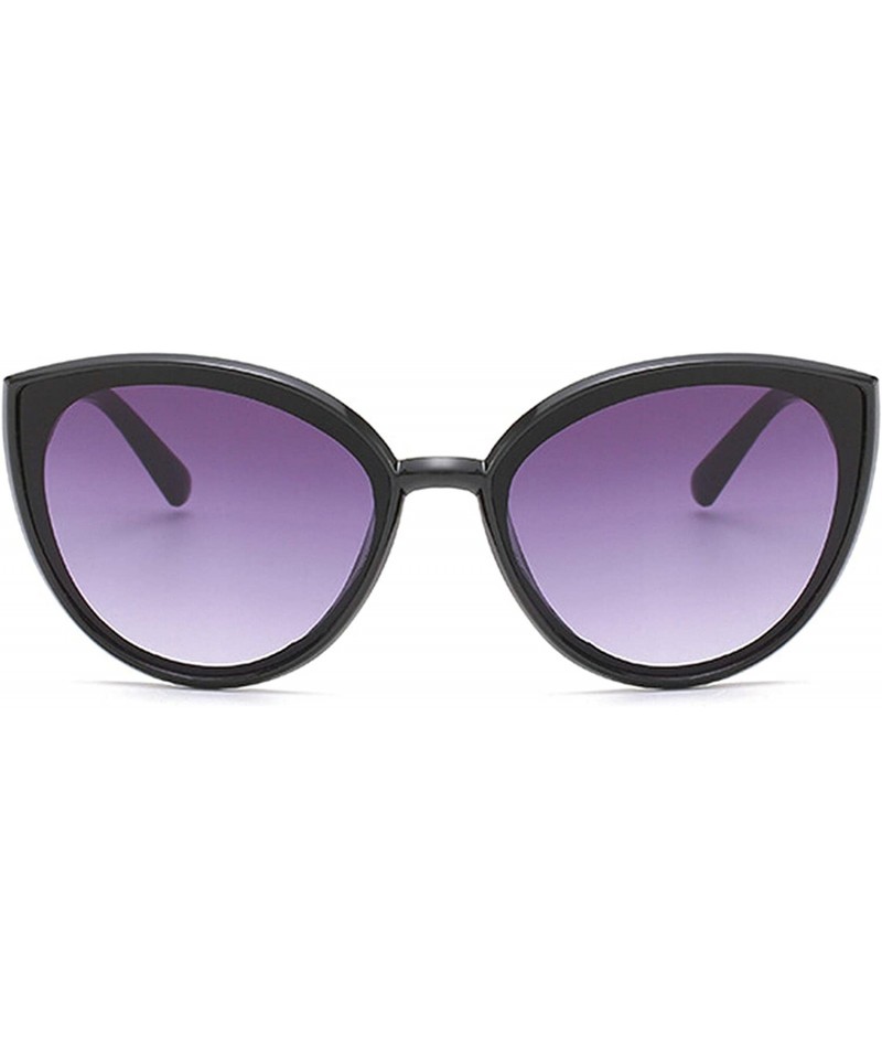 Oval Vintage Sunglasses for Men or Women PC AC UV 400 Protection Sunglasses - Black Gray a - C418SZUD95H $15.43