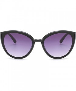 Oval Vintage Sunglasses for Men or Women PC AC UV 400 Protection Sunglasses - Black Gray a - C418SZUD95H $28.93