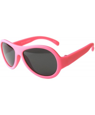 Aviator Top Flyer - Baby- Toddler's First Sunglasses for Ages 1-2 Years - Hot Pink - C9182DMKD9Q $9.64