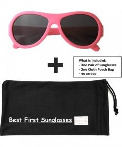 Aviator Top Flyer - Baby- Toddler's First Sunglasses for Ages 1-2 Years - Hot Pink - C9182DMKD9Q $9.64