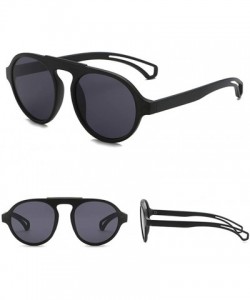 Aviator Retro Round Polarized Sunglasses for Women Men Classic Vintage Circle Shades - CA18ZD74QT2 $8.44