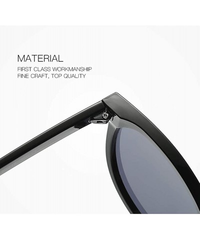 Rectangular Polarized Sunglasses Men Women Luxury Retro Sun Glasses Outdoors-Cat Eye Frame - D - CR190EE2095 $34.85