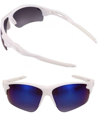 Sport The Athlete" 2 Pair of Precision Sport Wrap Bifocal Unisex Sunglasses - White - C718X2DAZRY $39.62
