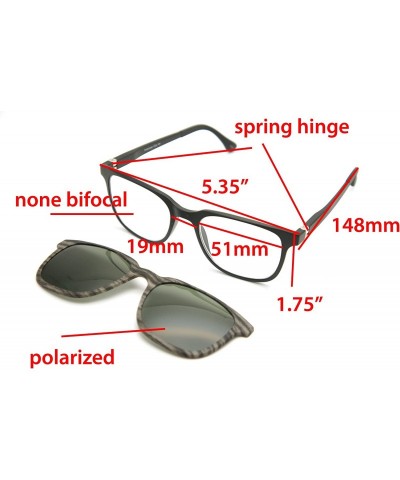 Square None Bifocal - Polarized Magnetic Clip on - Polarized Sunglasses New Arrived - CR18LNL335M $24.86