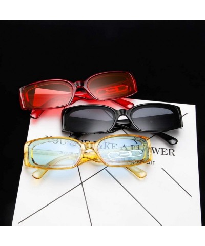 Unisex Rectangular Polarized Sunglasses for Women UV400 Protection ...