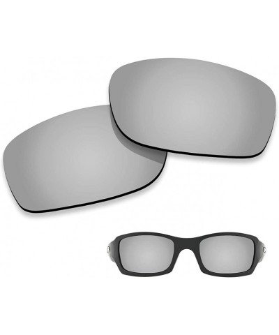 Wayfarer Polarized Lenses Replacement Fives Squared 100% UV Protection-Variety Colors - Chrome Mirrored - CB18KO3L0UD $16.26