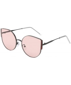 Square Sunglasses Mens Polarized Aviator - Pink - CX18TWEKR3A $10.67