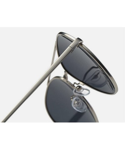 Sport Men's Polarized Driving Sunglasses Metal Frame Outdoor Sports Eyewear UV400 With Case - Gun-green - CY1836RETX6 $10.17