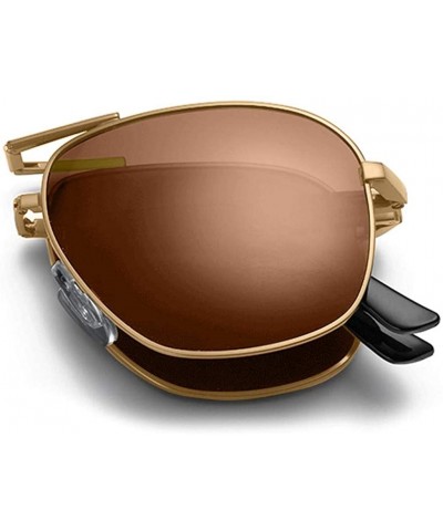 Rimless Fashion Polarized Sunglasses Protection - Coffee - CN19752KQKS $11.05