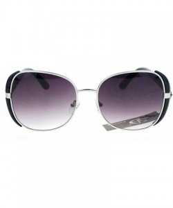 Square Womens Fashion Sunglasses Trendy Chic Square Frame UV 400 Eyewear - Black (Smoke) - CP183G5I5TD $8.99