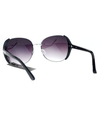 Square Womens Fashion Sunglasses Trendy Chic Square Frame UV 400 Eyewear - Black (Smoke) - CP183G5I5TD $8.99