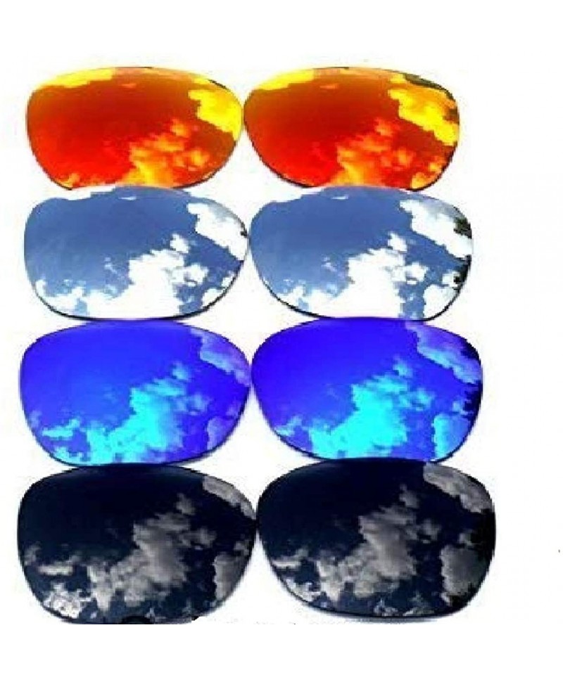 Oversized Replacement Lenses for Oakley Garage Rock Black&Blue&Titanium&Red Color Polarized 4 Pairs-! - CK1261G5NEB $32.08
