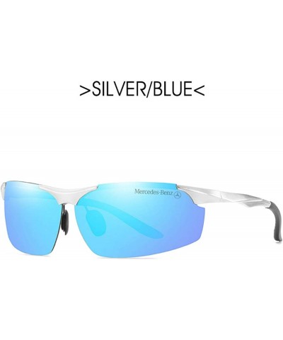 Sport Polarized Sunglasses Aluminum Magnesium Lightweight - Blue - CP190S5WK4U $24.44