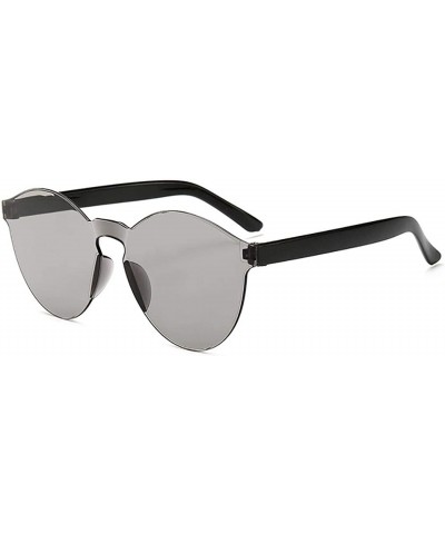 Round Unisex Fashion Candy Colors Round Outdoor Sunglasses Sunglasses - Silver - C5199S9ZC2U $29.48