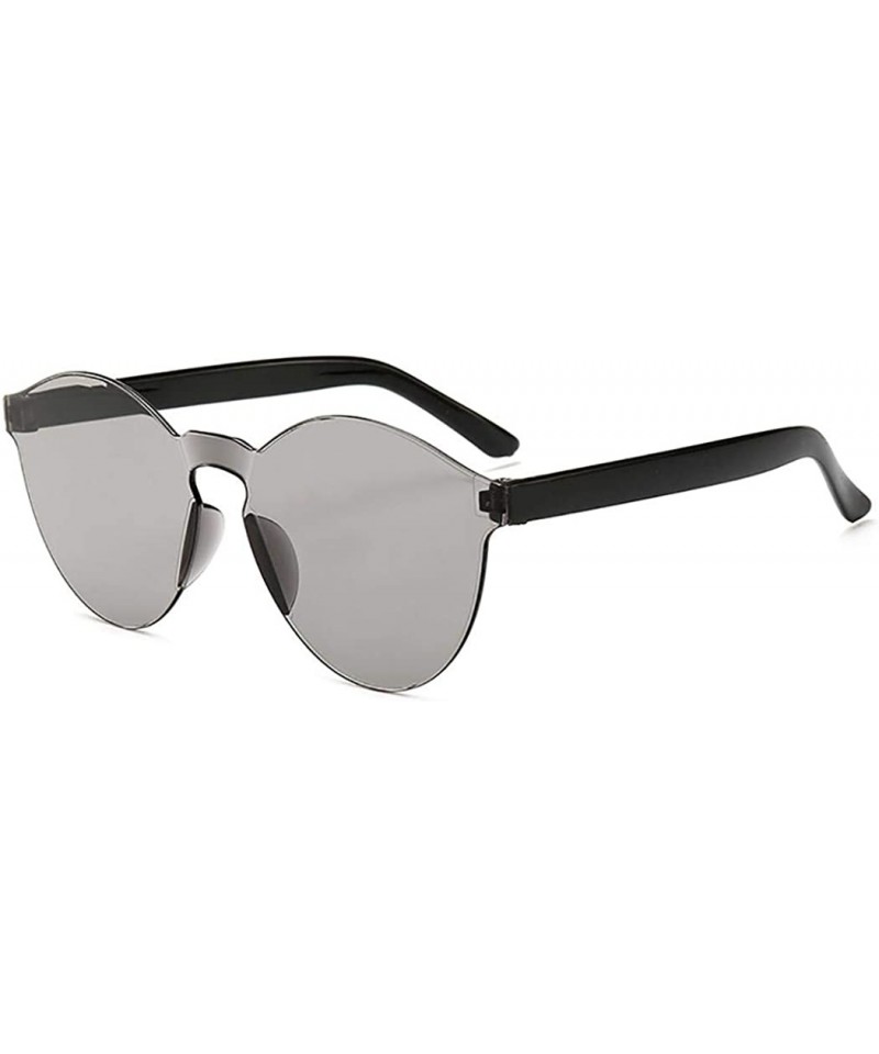 Round Unisex Fashion Candy Colors Round Outdoor Sunglasses Sunglasses - Silver - C5199S9ZC2U $19.26