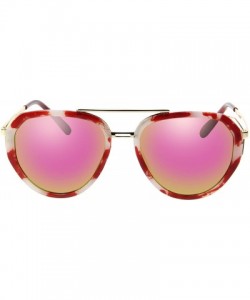 Oversized Classic Aviator oversized Sunglasses Men Women Glasses 509 - Red Tortoiseshell - CA12FNZFKPN $26.43