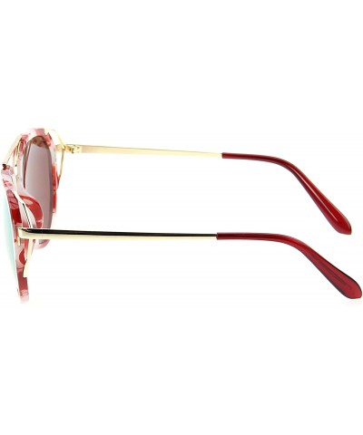 Oversized Classic Aviator oversized Sunglasses Men Women Glasses 509 - Red Tortoiseshell - CA12FNZFKPN $26.43