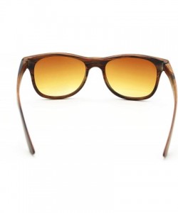 Wayfarer Faux Wood"Wanderer" Land & Seafaring Shades with Soul - Sugar Maple Pecan Brittle - CQ18LIW7YO3 $16.16