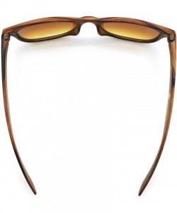 Wayfarer Faux Wood"Wanderer" Land & Seafaring Shades with Soul - Sugar Maple Pecan Brittle - CQ18LIW7YO3 $16.16