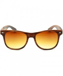 Wayfarer Faux Wood"Wanderer" Land & Seafaring Shades with Soul - Sugar Maple Pecan Brittle - CQ18LIW7YO3 $16.16