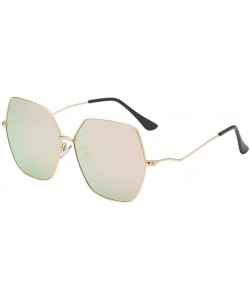 Goggle Fashion Man Women Irregular Shape Sunglasses Vintage Retro Style Sun Spectacles - D - CK18UQK987R $12.37